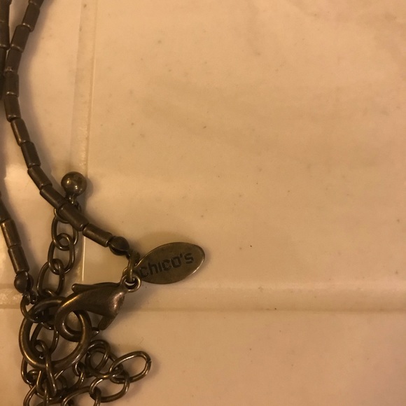 Chico’s long red/blue/green beaded necklace - Picture 4 of 5